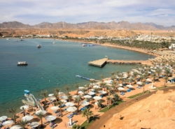 The beach at Naama Bay, Sharm el Sheikh